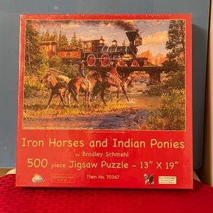 Iron Horses and Indian Ponies 500 piece puzzle